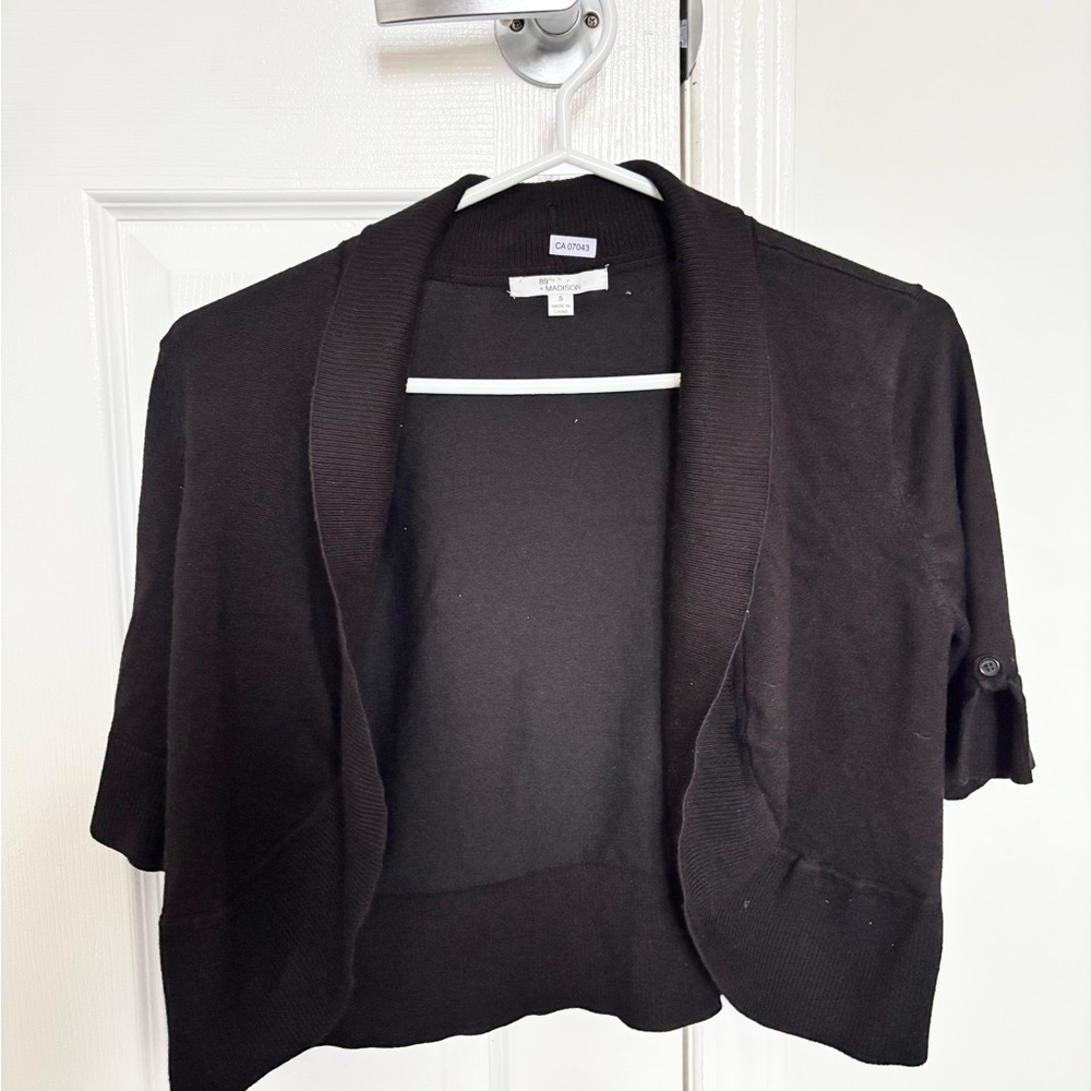 Black Cropped Sweater
